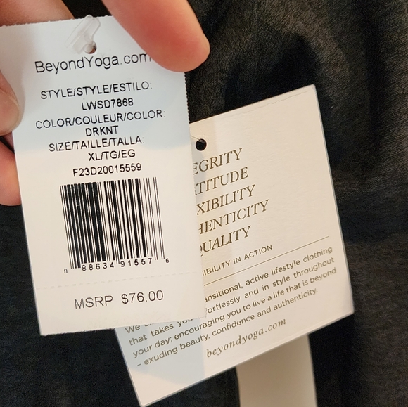 Beyond yoga featherweight sunrise cropped pullover sz xl - Picture 4 of 6